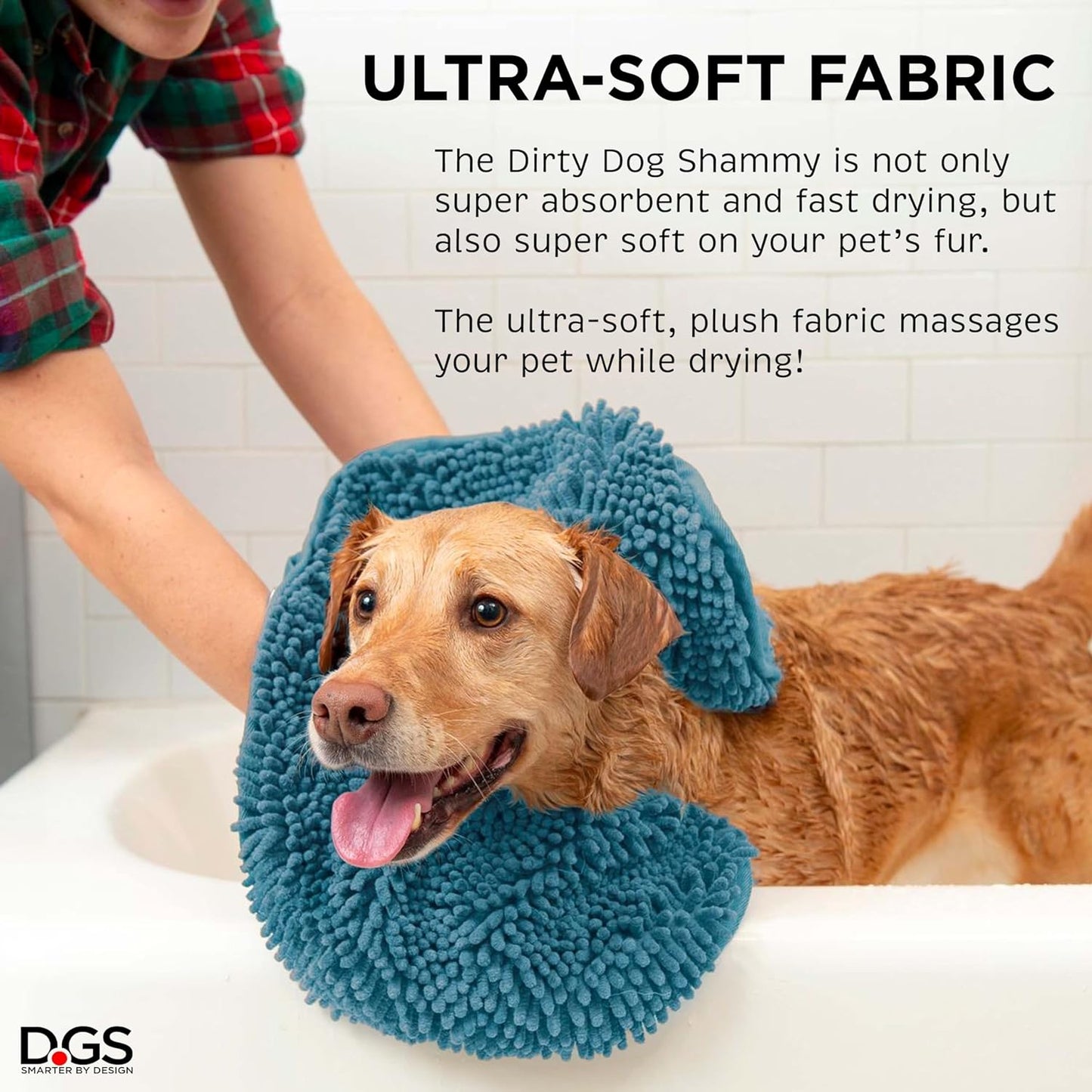 Dog Towels For Drying Dogs - Heavy Duty Soft Microfiber Bath Towel - Super Absorbent, Quick Drying, & Machine Washable - Must Have Dog & Cat Bathing Supplies | Grey 13x31